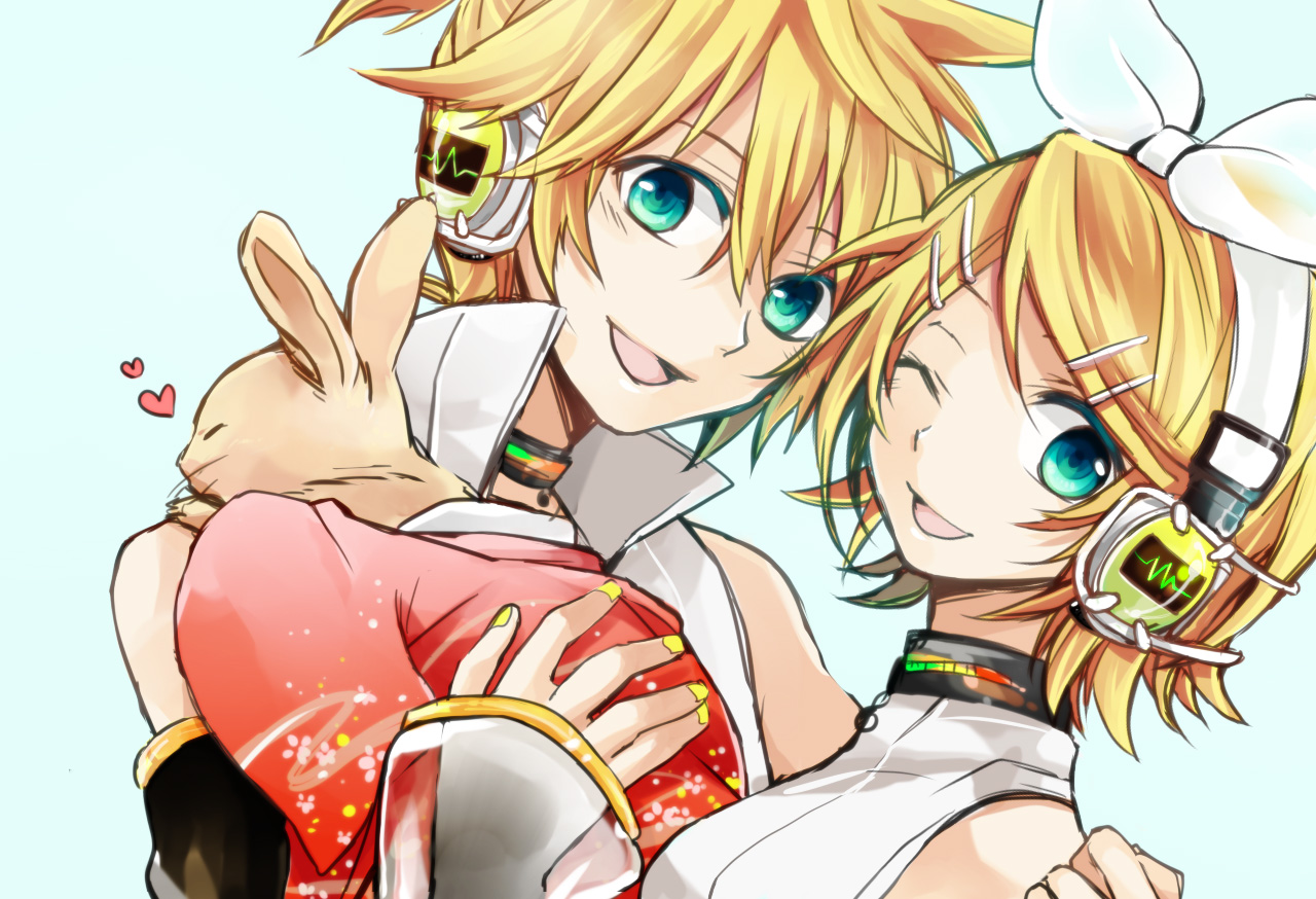 VOCALOID APPEND Konachan.com - 92023 kagamine_len kagamine_rin len_append rin_append vocaloid